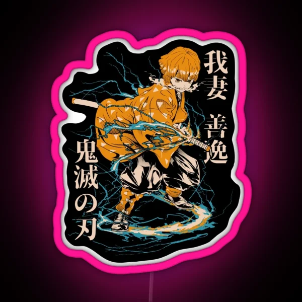 ZENITSU THUNDER BREATHING RGB Neon Sign