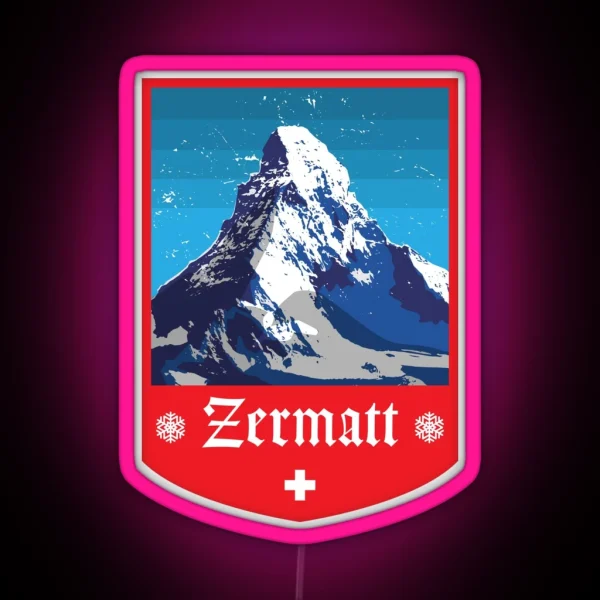 Zermatt Matterhorn RGB Neon Sign