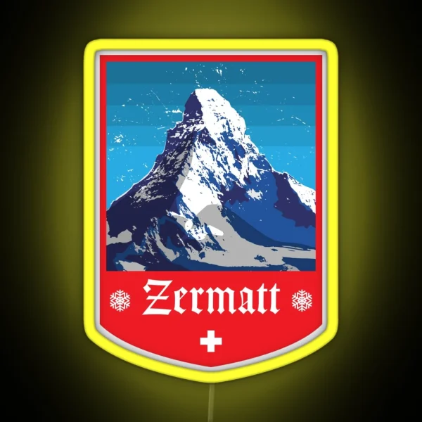 Zermatt Matterhorn RGB Neon Sign