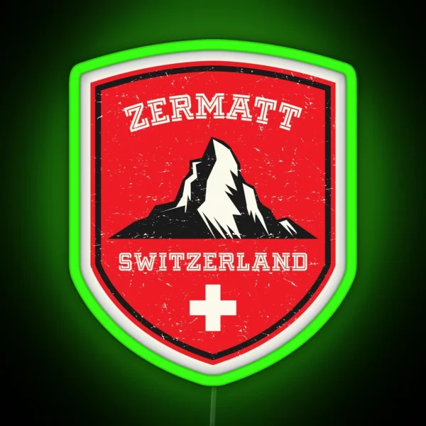 Zermatt Switzerland RGB Neon Sign