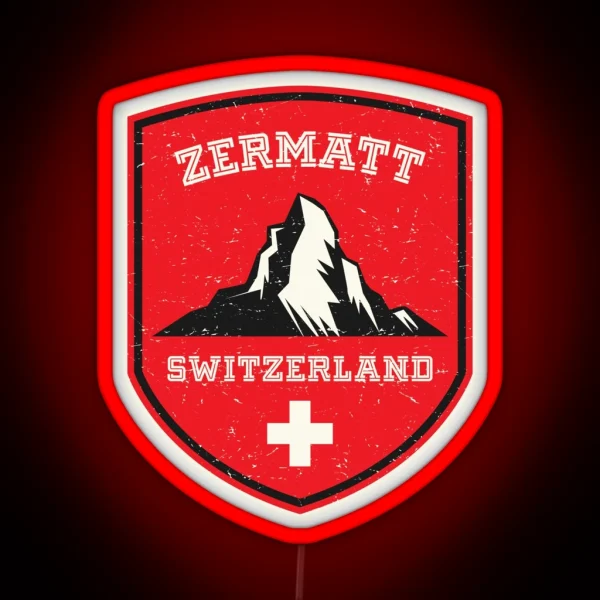 Zermatt Switzerland RGB Neon Sign