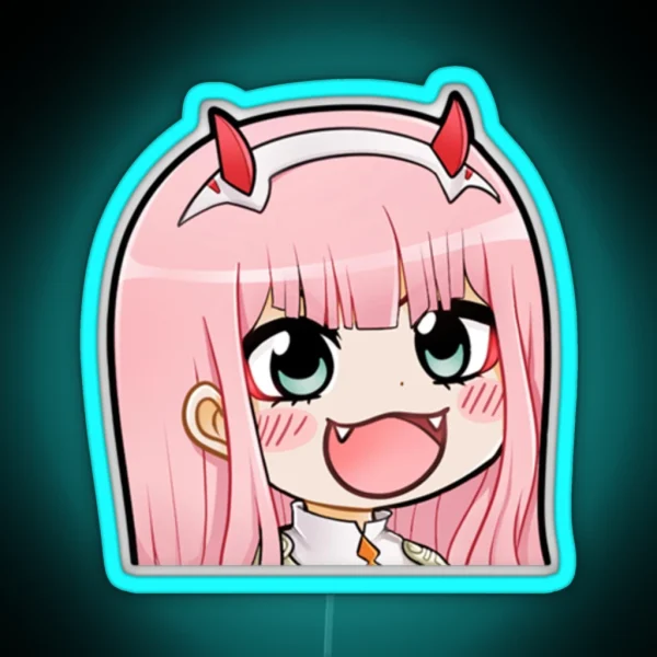 Zero Two Chibi RGB Neon Sign