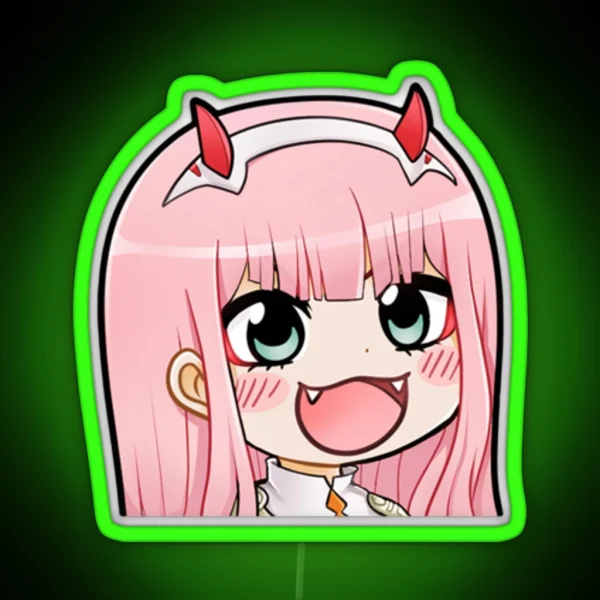 Zero Two Chibi RGB Neon Sign