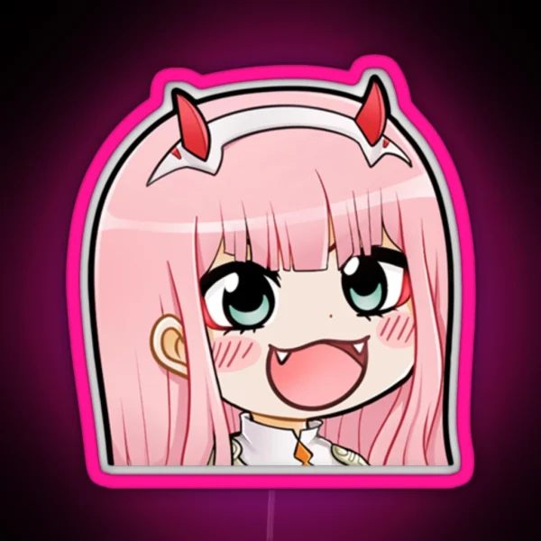 Zero Two Chibi RGB Neon Sign