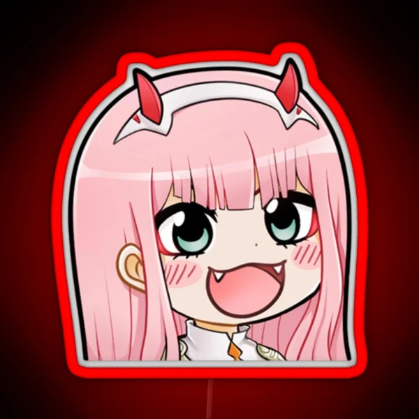 Zero Two Chibi RGB Neon Sign