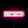 Zero Two from Darling in the FranXX with neon-lit eyes in manga style