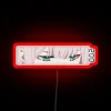 Manga-inspired neon sign featuring Zero Two from Darling in the FranXX.