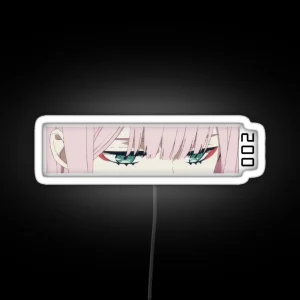 Zero Two Darling In The Franxx Those Eyes Manga RGB Neon Sign