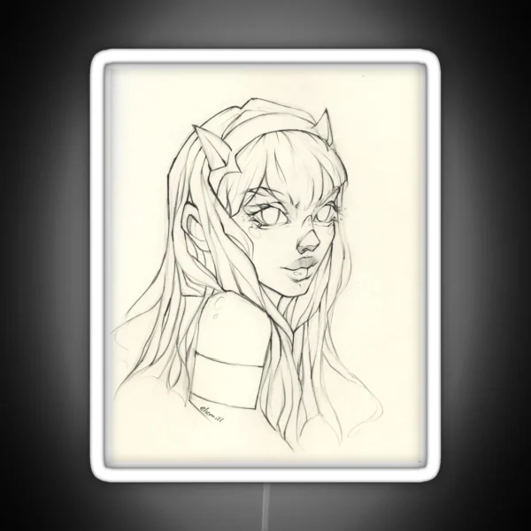Zero Two Fan RGB Neon Sign