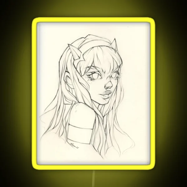 Zero Two Fan RGB Neon Sign