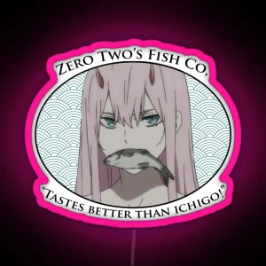 Zero Twos Fish Co Tastes Better Than Ichigo RGB Neon Sign