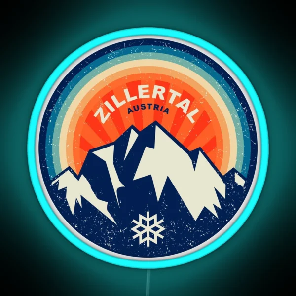 Zillertal Austria RGB Neon Sign