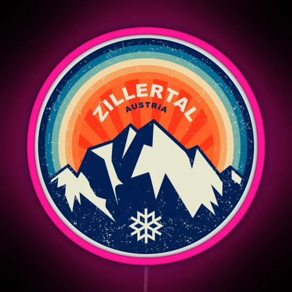 Zillertal Austria RGB Neon Sign