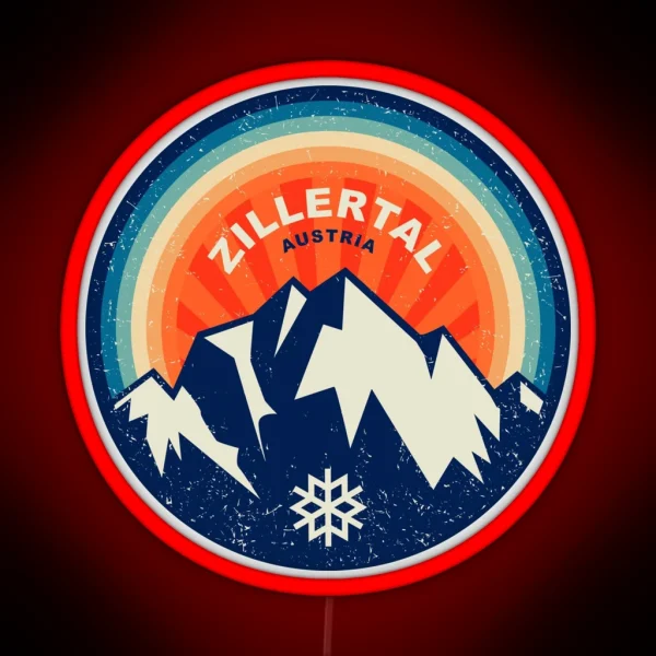 Zillertal Austria RGB Neon Sign