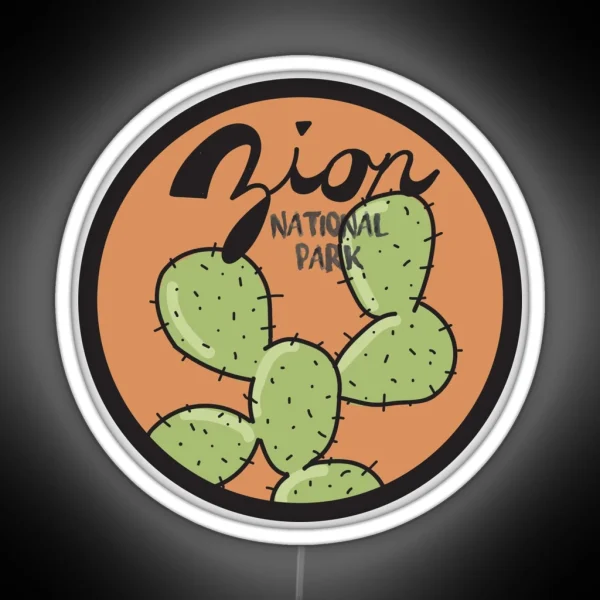 Zion National Park RGB Neon Sign