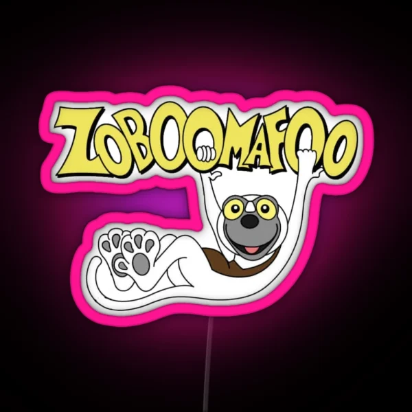 Zoboomafoo Retro Logo Led RGB Neon Sign