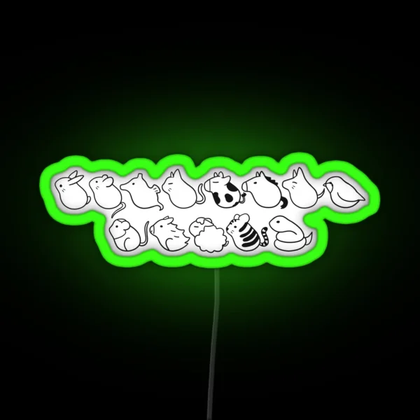 Zodiac Figures RGB Neon Sign