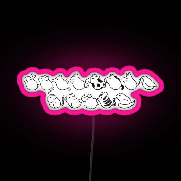 Zodiac Figures RGB Neon Sign
