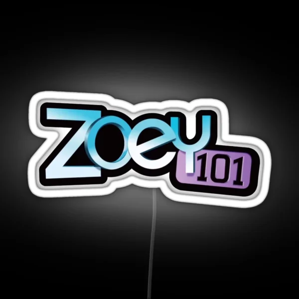 Zoey Tv Show Cartoon 101 Merch Vintage RGB Neon Sign