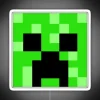 Minecraft monster hybrid pattern neon sign