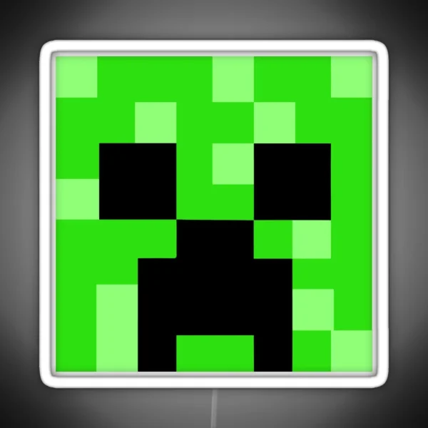 Zombie Creeper Enderman Skeleton Minecraft Pattern Texture RGB Neon Sign