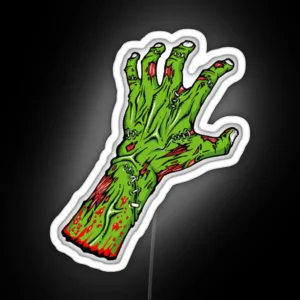 Zombie Hand RGB Neon Sign