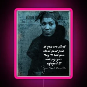 Zora Neale Hurston RGB Neon Sign