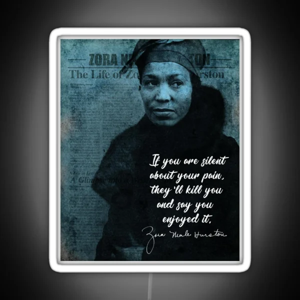 Zora Neale Hurston RGB Neon Sign