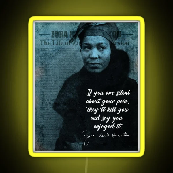 Zora Neale Hurston RGB Neon Sign
