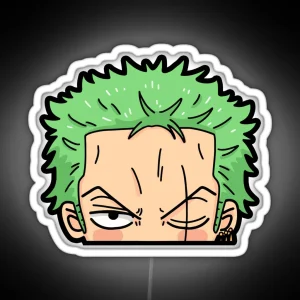 Zoro Chibi Peeker RGB Neon Sign