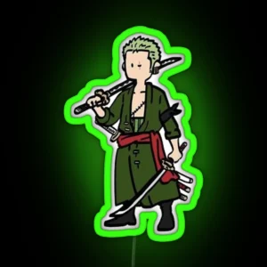 Zoro Chibi RGB Neon Sign