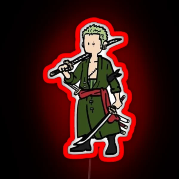 Zoro Chibi RGB Neon Sign