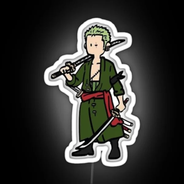 Zoro Chibi RGB Neon Sign
