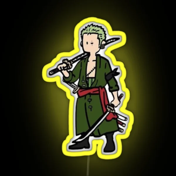 Zoro Chibi RGB Neon Sign