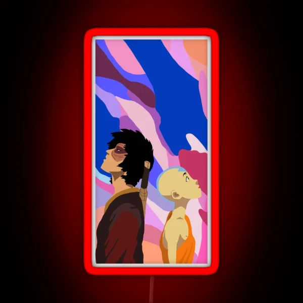 Zuko And Aang RGB Neon Sign