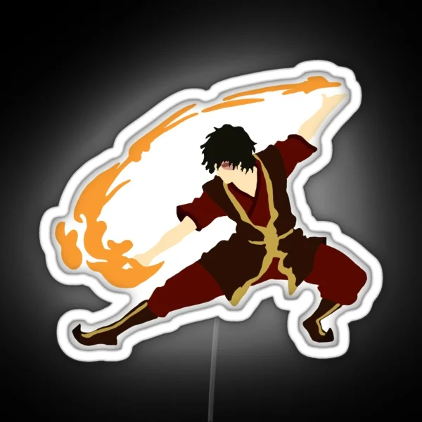 Zuko With Fire RGB Neon Sign
