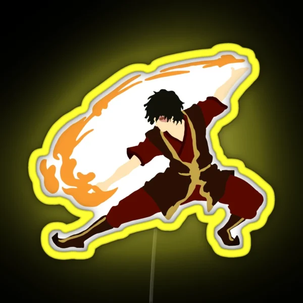 Zuko With Fire RGB Neon Sign