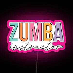 Zumba Instructor Laptop Water Bottle Led Or Magnet Gift RGB Neon Sign