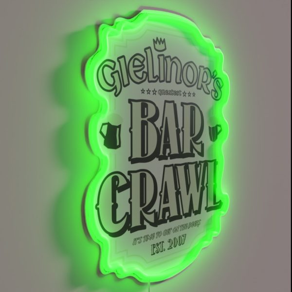 2007scape Bar Crawl OSRS RGB Neon Sign