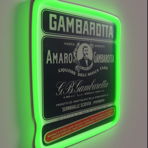 Amaro Gambarotta Old Italian Liquor RGB Neon Sign
