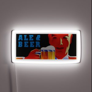Art Deco Ale And Beer Poster From The 1930 S RGB Neon Sign