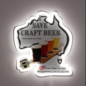 Aussie Craft Beer RGB Neon Sign