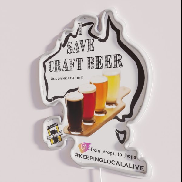 Aussie Craft Beer RGB Neon Sign
