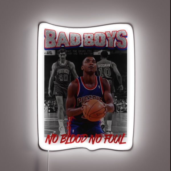 Bad Boy Pistons RGB Neon Sign