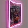 Add edgy ambiance with vibrant RGB neon 'Bad Boy' signage.