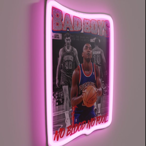 Bad Boy Pistons RGB Neon Sign
