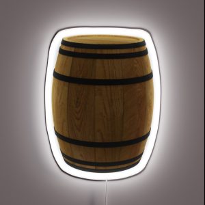 Barrel Wood Barrels Barrel Wine Beer Alcohol RGB Neon Sign