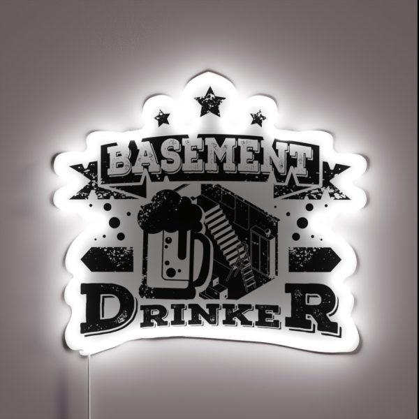 Basement Drinker Beer RGB Neon Sign