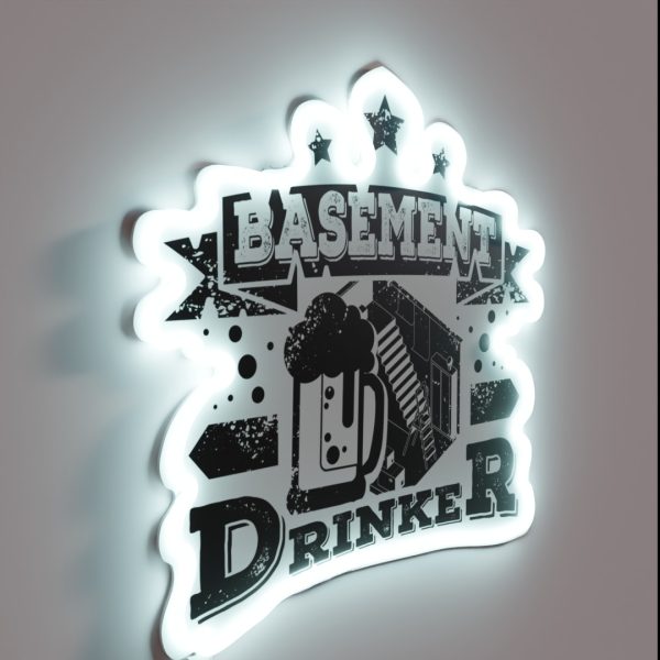 Basement Drinker Beer RGB Neon Sign
