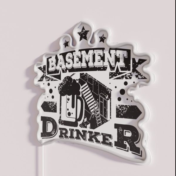 Basement Drinker Beer RGB Neon Sign